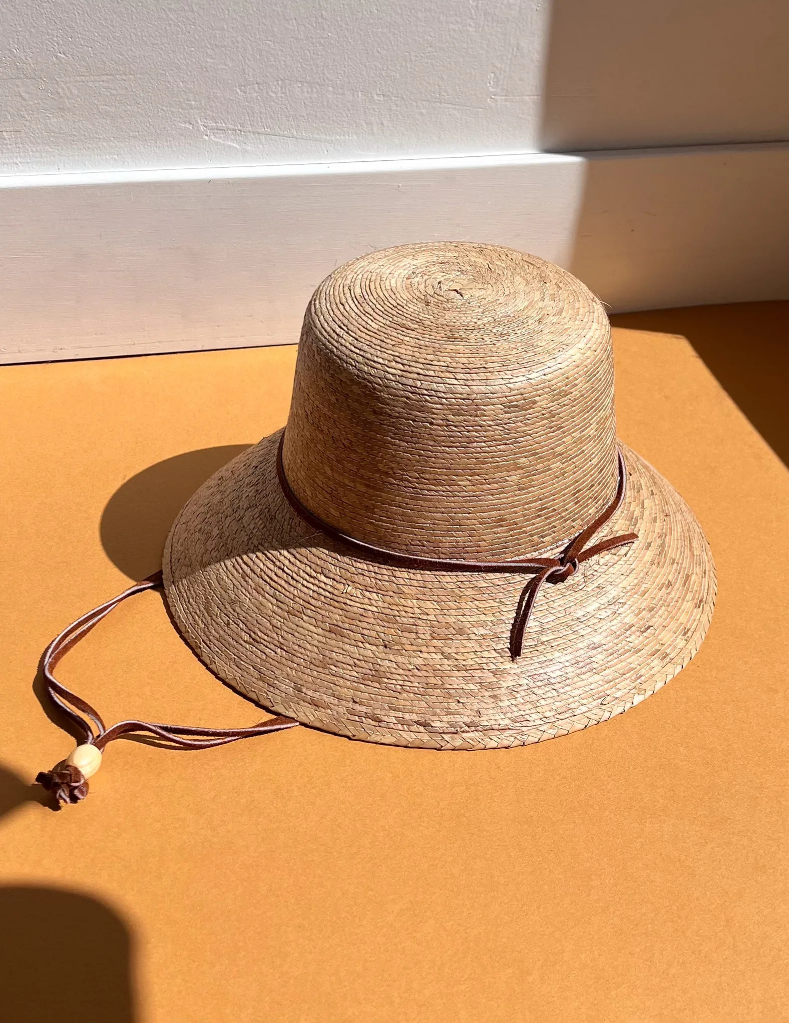 Abby Palm Leaf Bucket Sun Hat