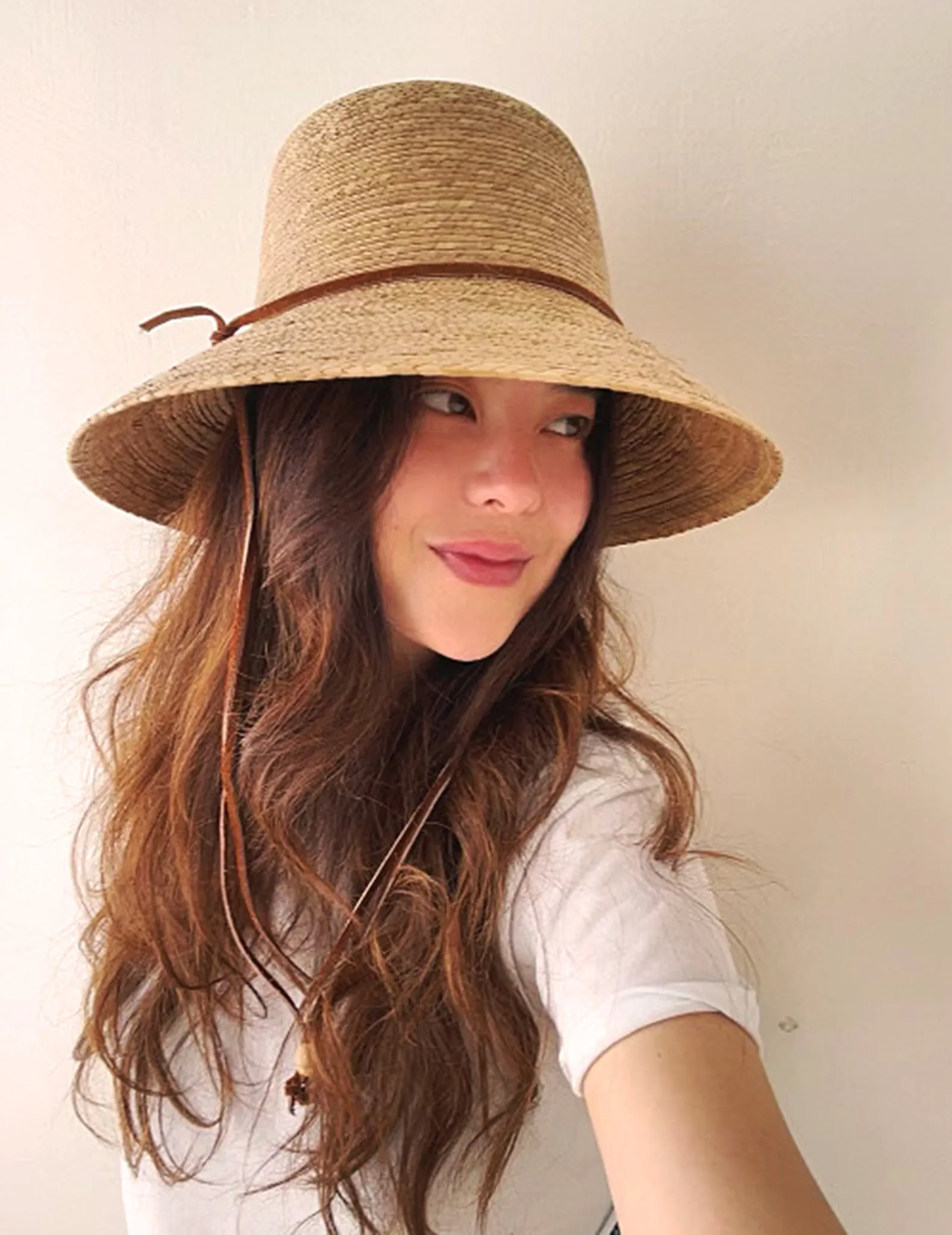 Abby Palm Leaf Bucket Sun Hat