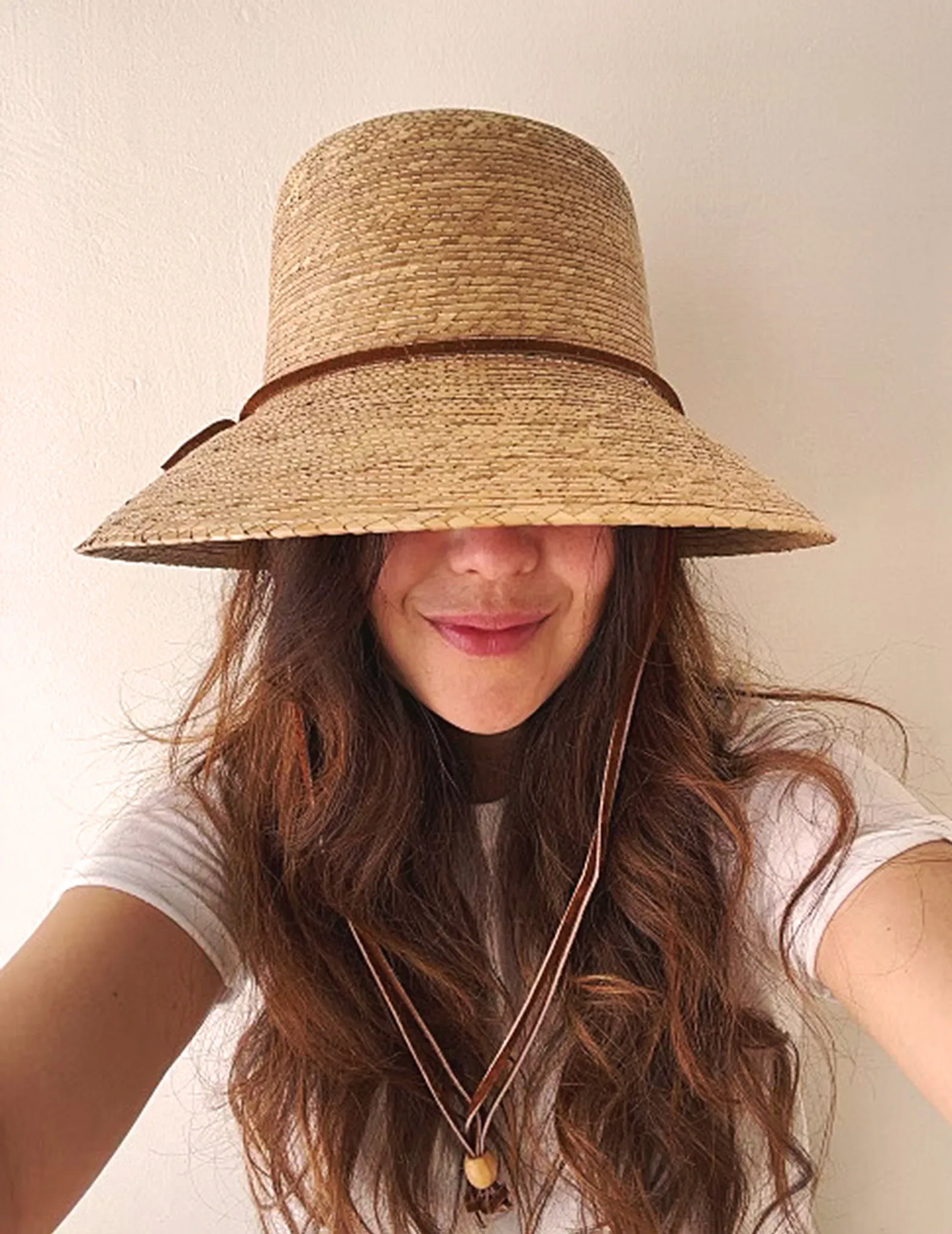 Abby Palm Leaf Bucket Sun Hat