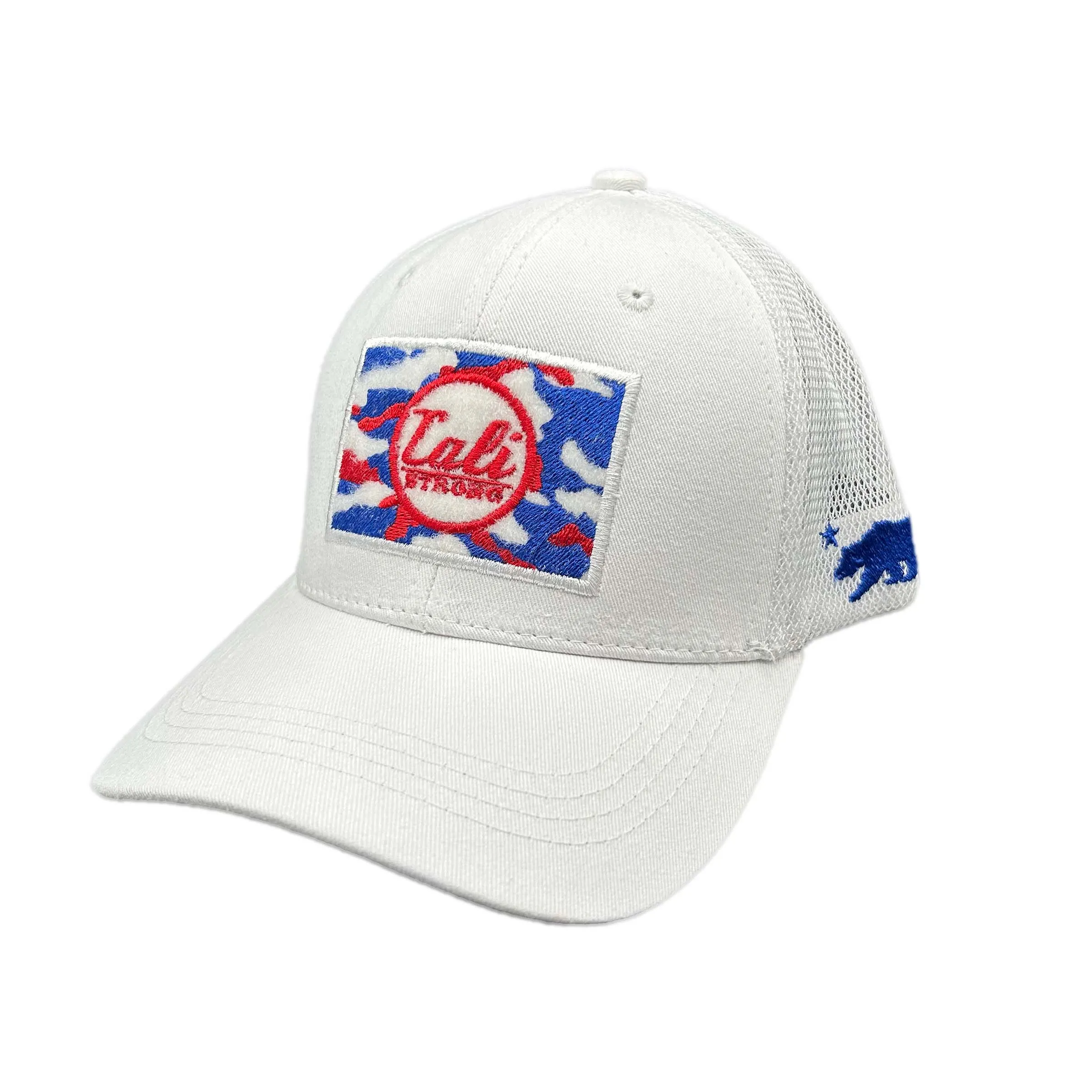 Andre Reed Foundation Tactical Trucker Hat Morale Patch White Blue