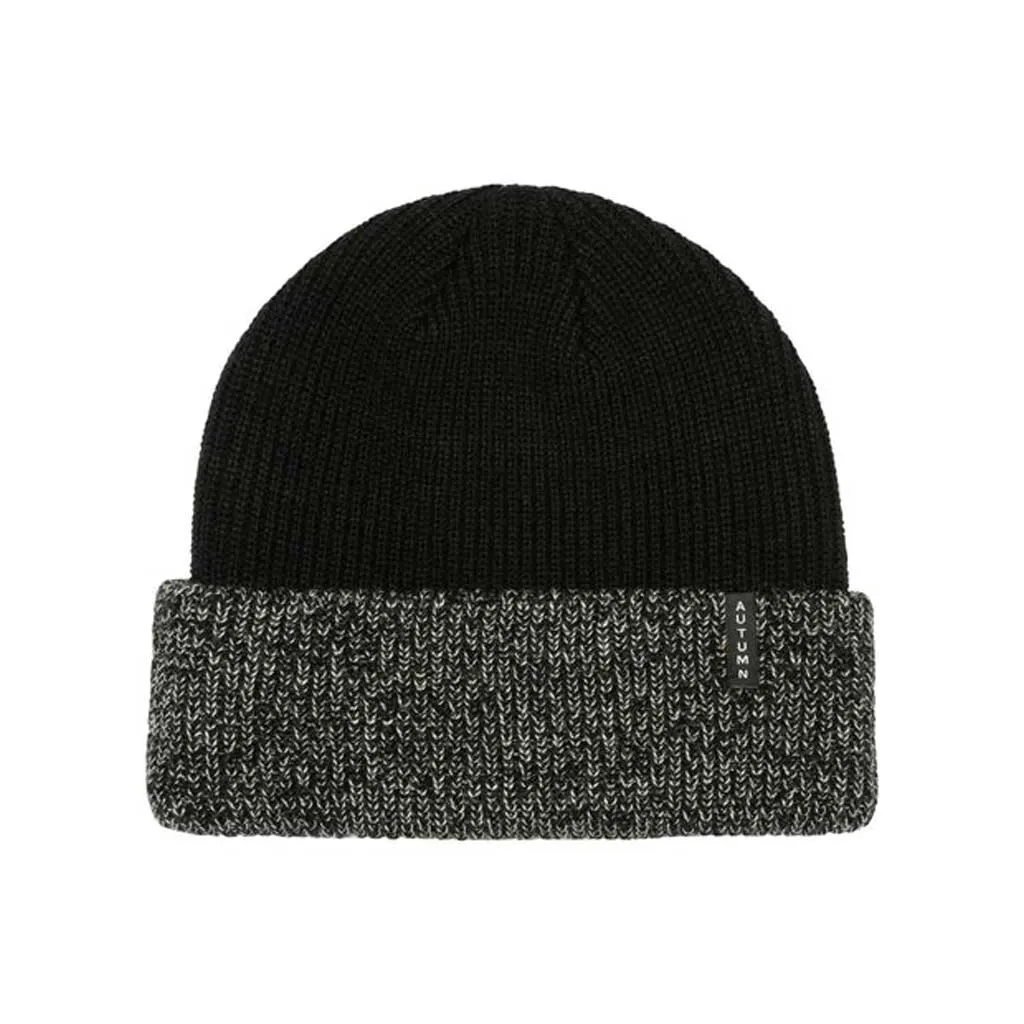 Autumn Blocked Beanie - Black