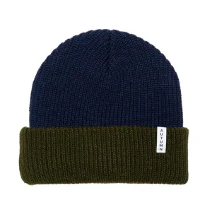Autumn Blocked Youth Beanie - Army