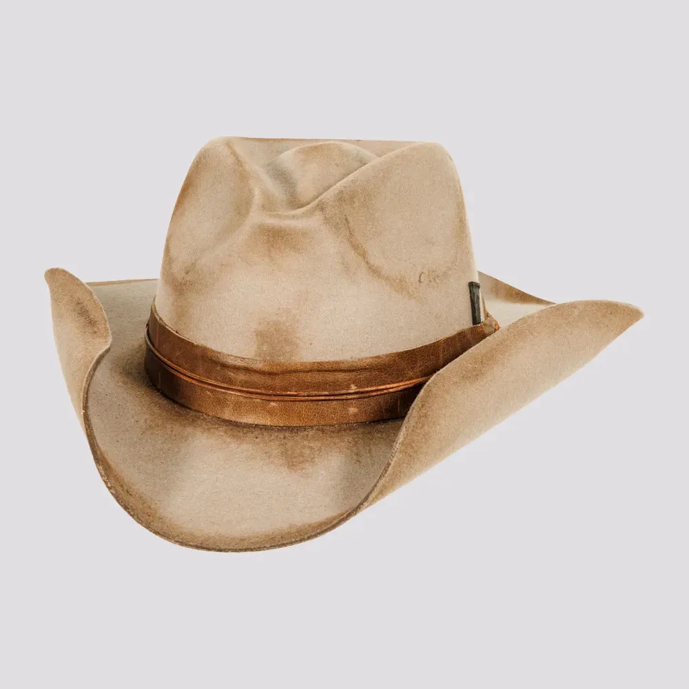 Bronson | Mens Distressed Wool Felt Cowboy Hat