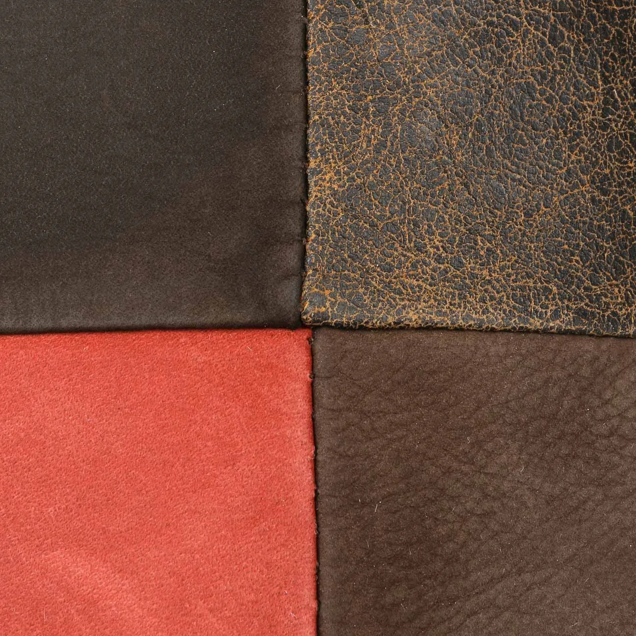 Capri Bic Leather Patchwork Flat Cap by Lierys