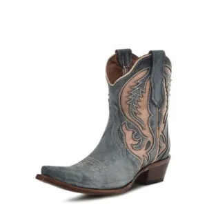 Circle G Ladies' Blue Inlay Shortie Boot