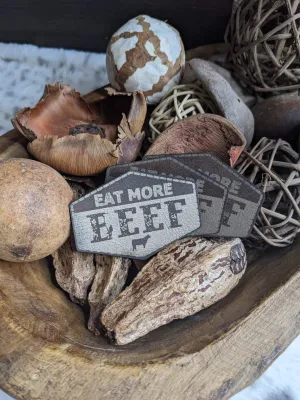 Eat More Beef Leather Patch Hat