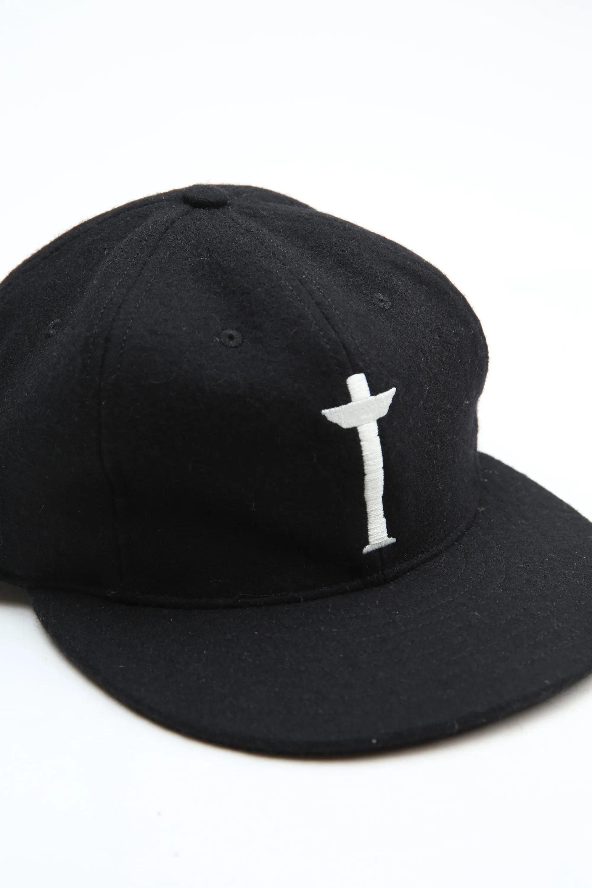 Ebbets x Totem Brand Co. Cap - Black Wool - EXCLUSIVE