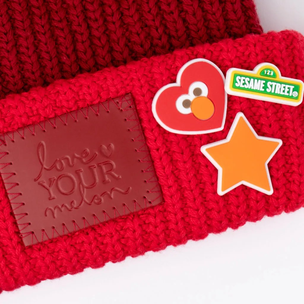 Elmo Pom Beanie with Charms