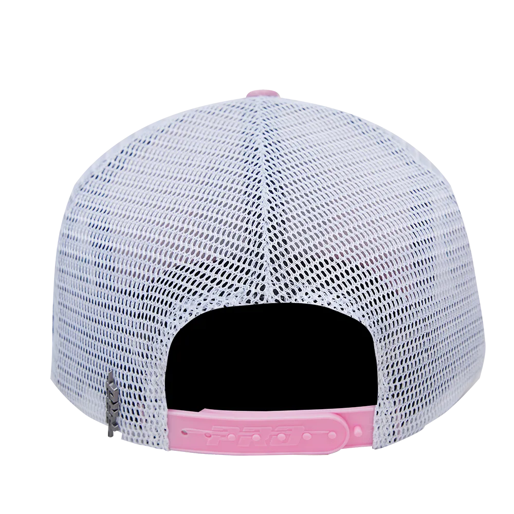 GOLDEN STATE WARRIORS WASHED NEON FOAM FRONT TRUCKER HAT (PINK)