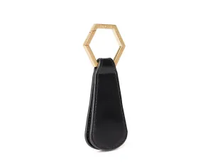 Hat Clip in Black Vegan Leather