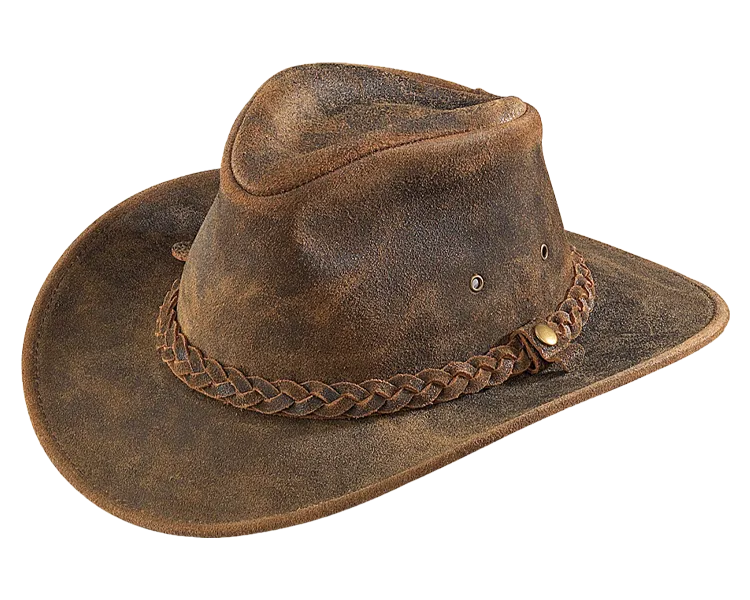 Henschel Hat Company | Outback Leather Hiker Hat