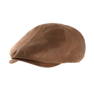 Ivy Flat Cap Simple Classic Faux Leather Gatsby Hat SL3857