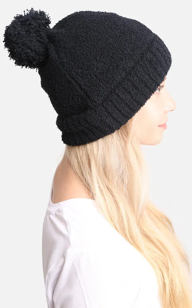 JH270 Solid Color Luxury Soft Beanie W/ Pom-Pom