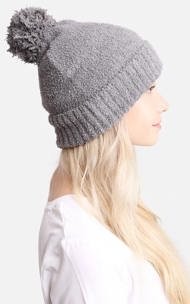 JH270 Solid Color Luxury Soft Beanie W/ Pom-Pom