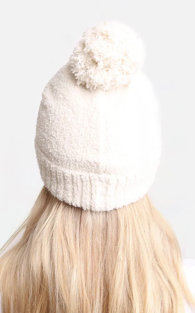 JH270 Solid Color Luxury Soft Beanie W/ Pom-Pom