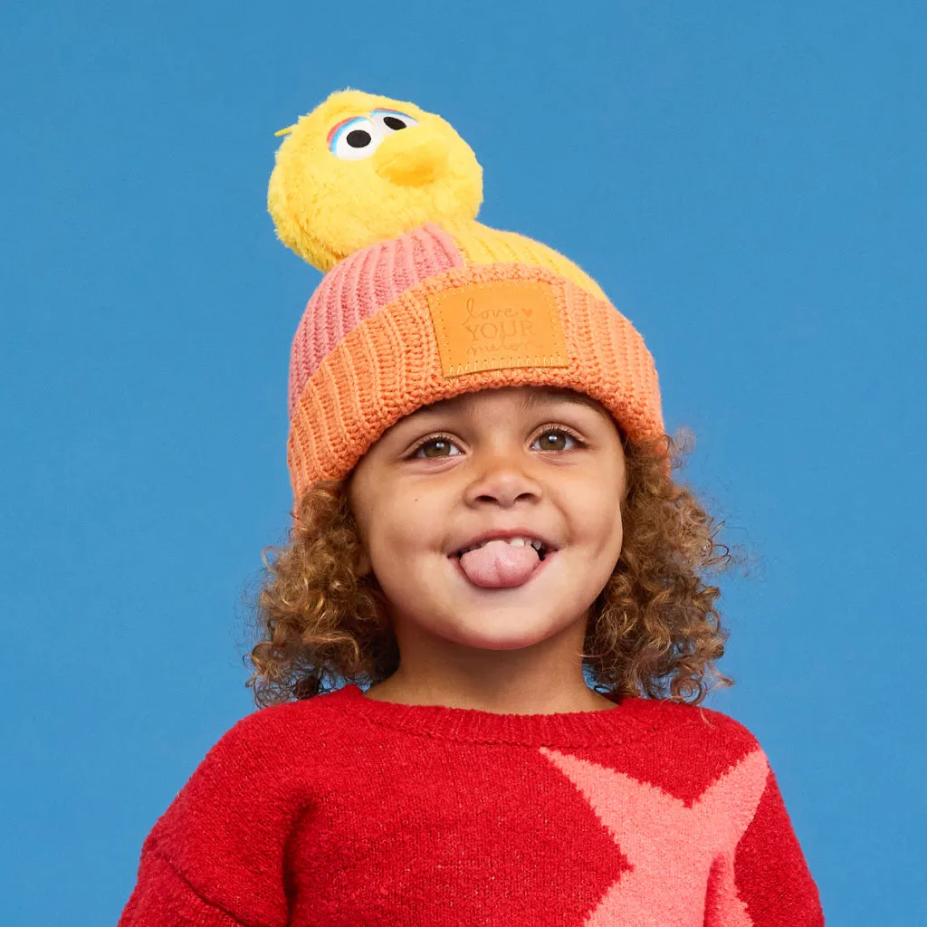 Kids Big Bird Pom Beanie