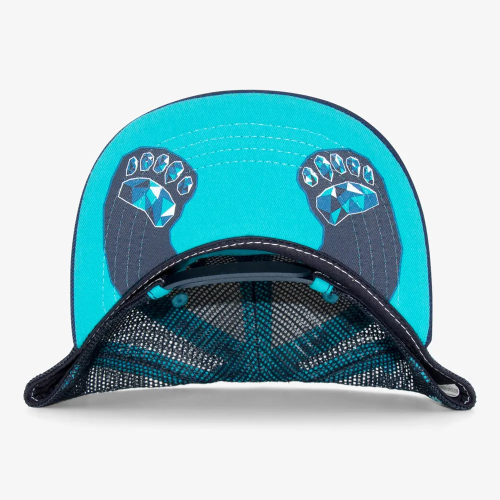Kids Denver Blue Bear Flatbill Snapback Hat