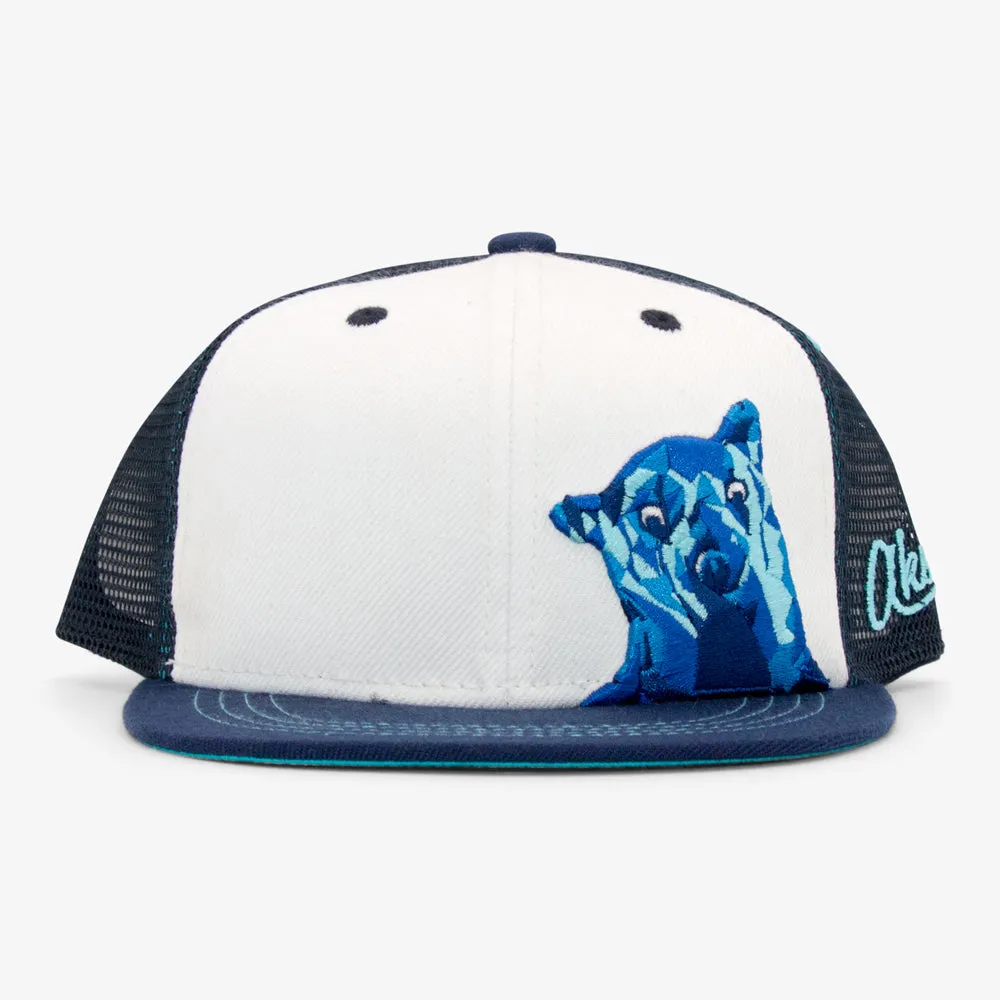 Kids Denver Blue Bear Flatbill Snapback Hat