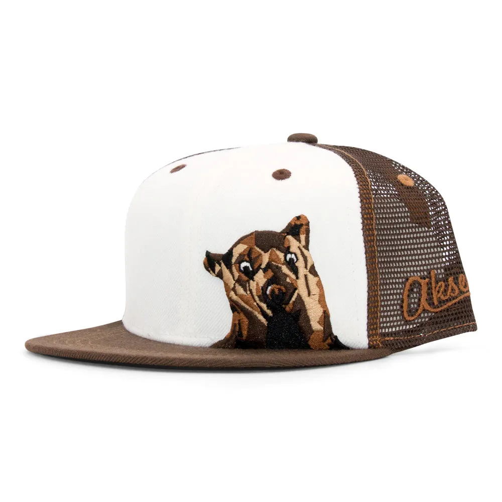 Kids Denver Blue Bear Flatbill Snapback Hat