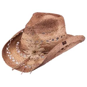 Mallorie Brown Cowboy Hat by Peter Grimm - Bourbon Cowgirl