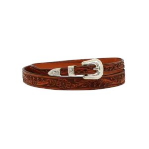 M&F Western Men's Tooled Leather Brown Hatband