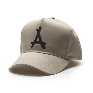 MATTE BLACK LOGO SNAPBACK (CREAM)