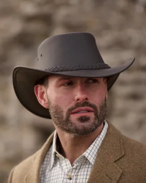Men's Brown Australian Leather Hat
