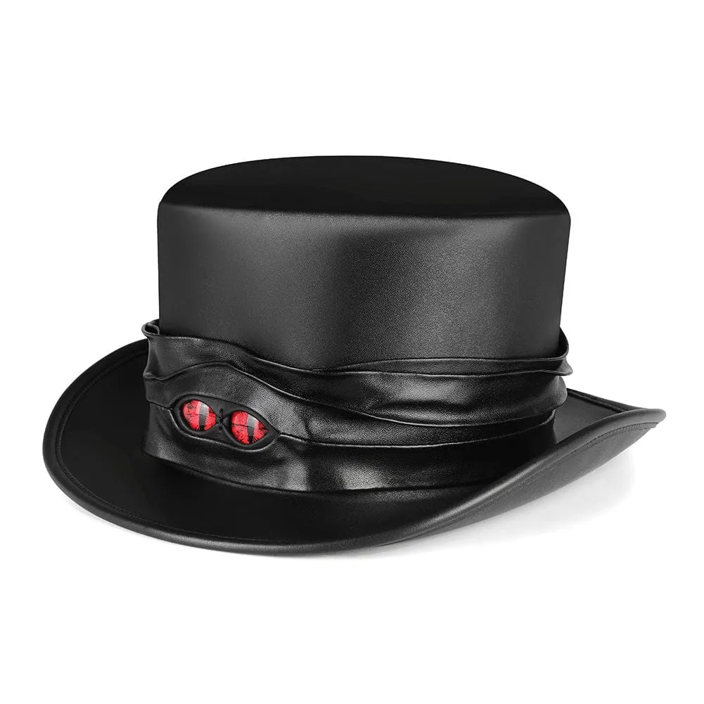 Men's Gothic Strappy Evil Eyes Hat