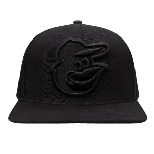 MLB BALTIMORE ORIOLES NEUTRAL WOOL UNISEX SNAPBACK HAT (BLACK)