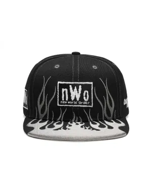 NWO 4 Life Grey Flames Snapback Hat