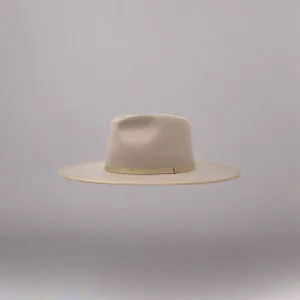 Olive & Pique - BILLIE - 100% Wool Felt Rancher, Satin Lined, Beige Hat