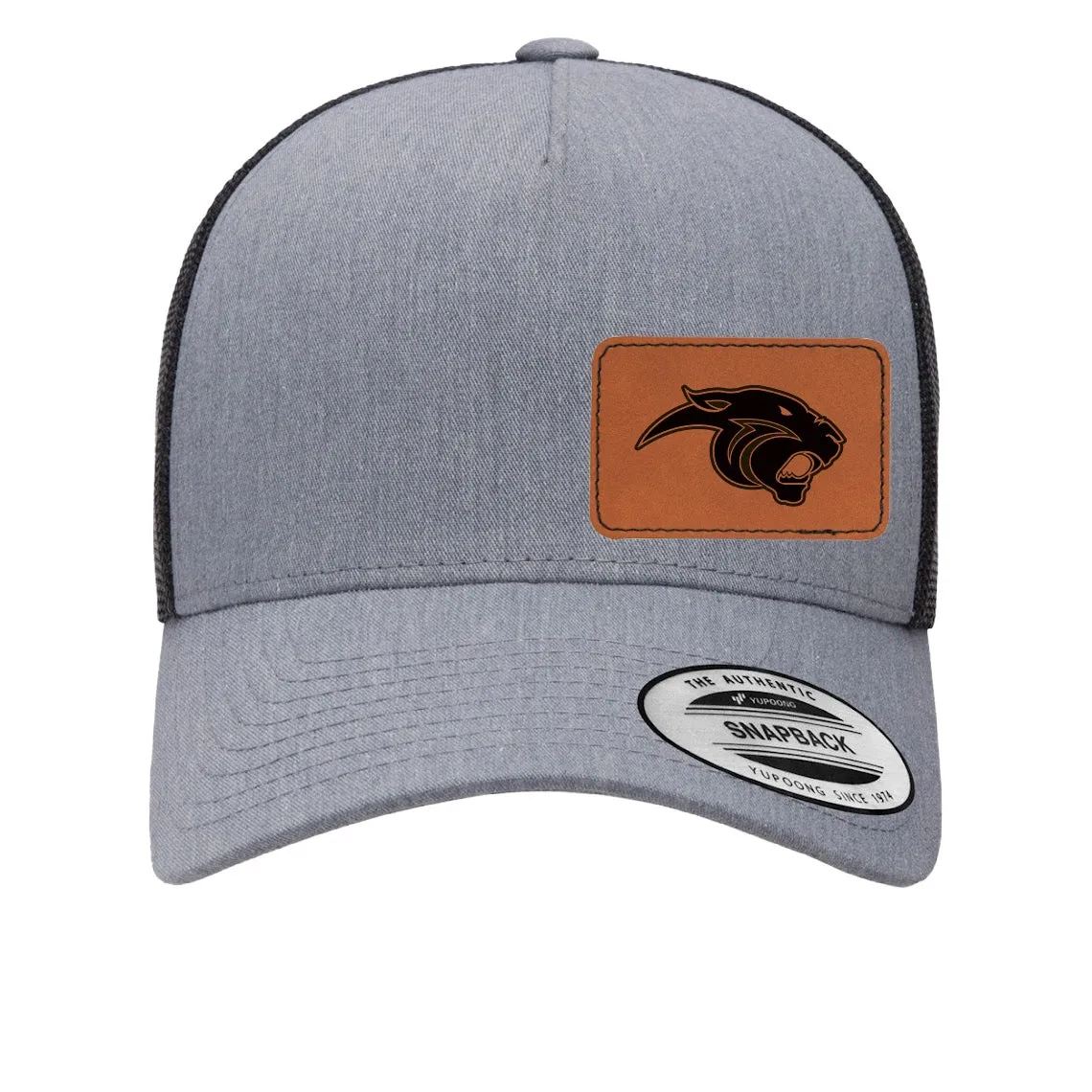 Panthers Leather Patch Hat