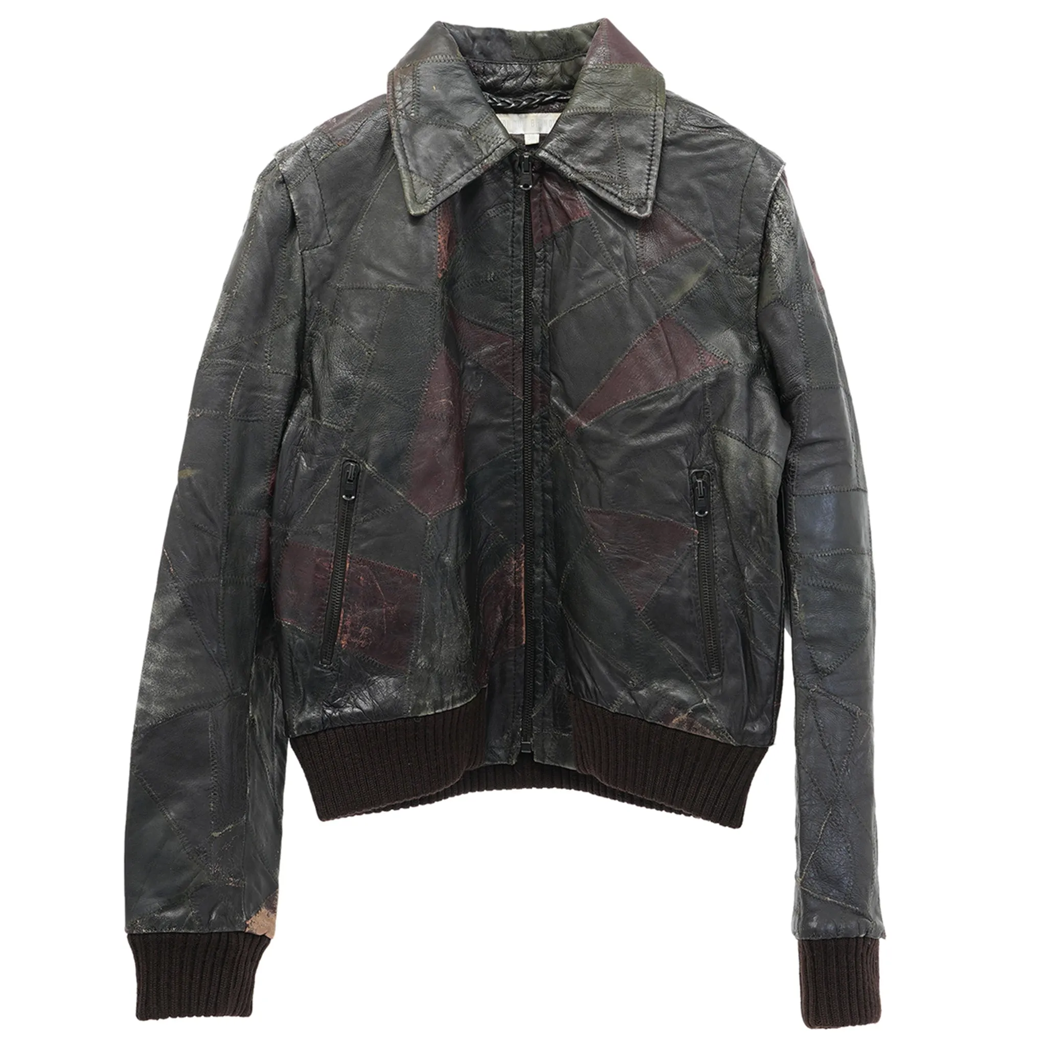 PATCHWORK LEATHER BLOUSON / MULTI