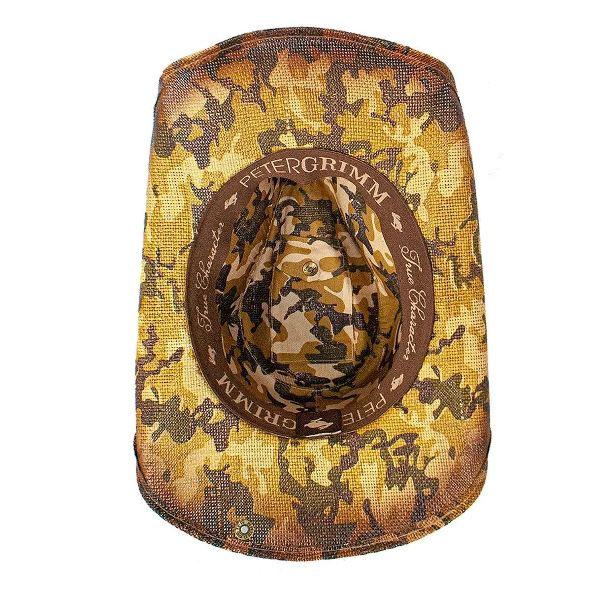 Peter Grimm Scout - Camouflage Shapeable Toyo Straw Cowboy Hat
