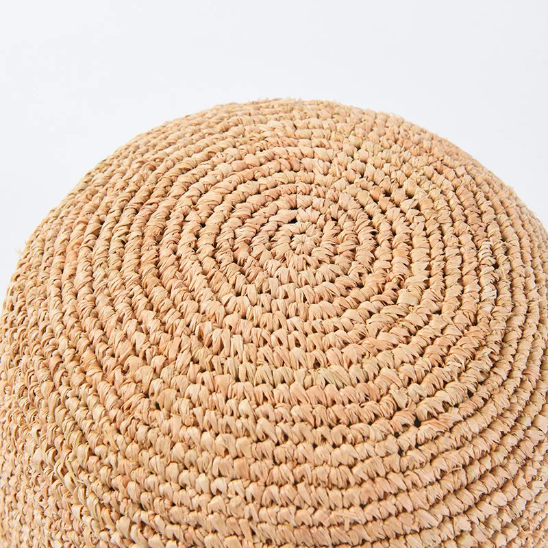 Raffia Hat Women's Light Board Hand Crocheting Sun Protection Sunshade