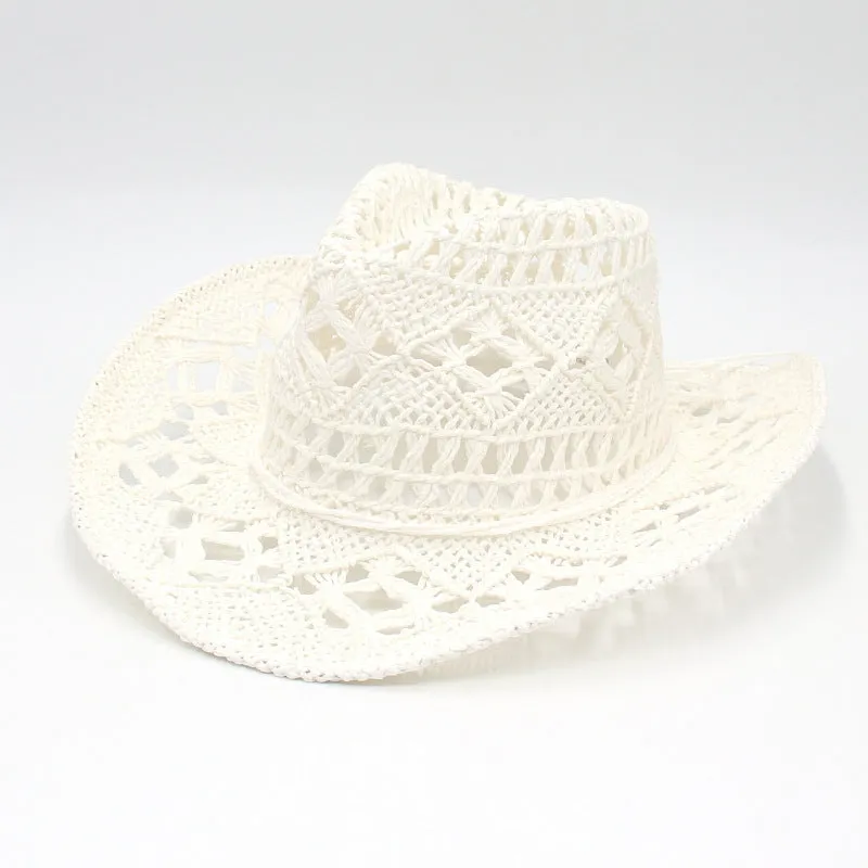 RAYLENE Vintage Hollow Straw Hat