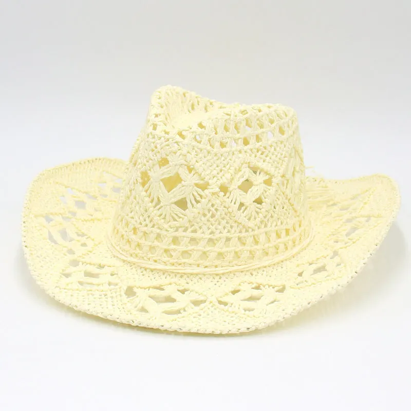 RAYLENE Vintage Hollow Straw Hat