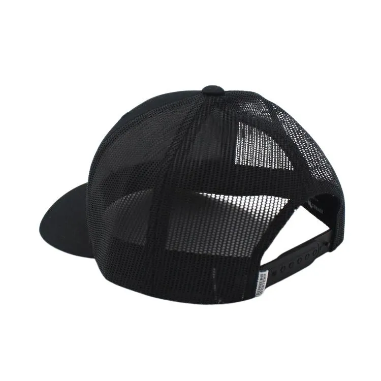 Ringers Western Signature Bull Trucker - Black with Black & Pink Patch