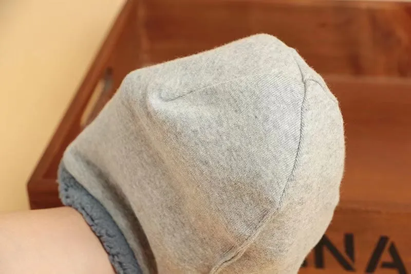 Solid Color Winter Plush Beanie Hat