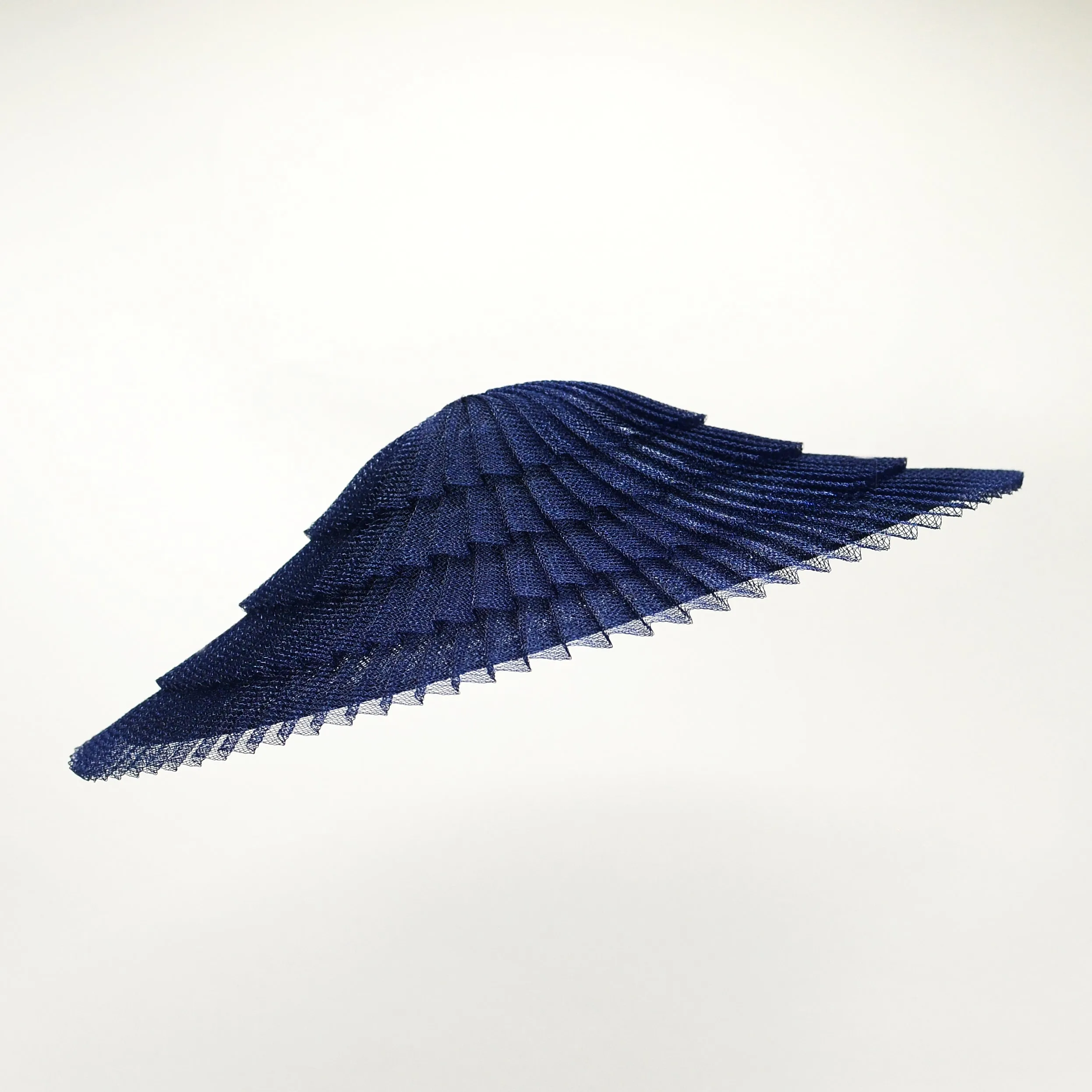 Twilight Tear: Navy Blue Pleated Pyramid Hat