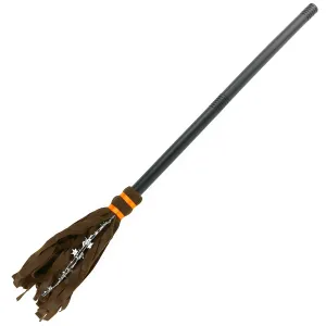 Witch Broomstick Costume Accessories - Realistic Wizard Flying Felt Broom Stick Costumes Accessory for All Children