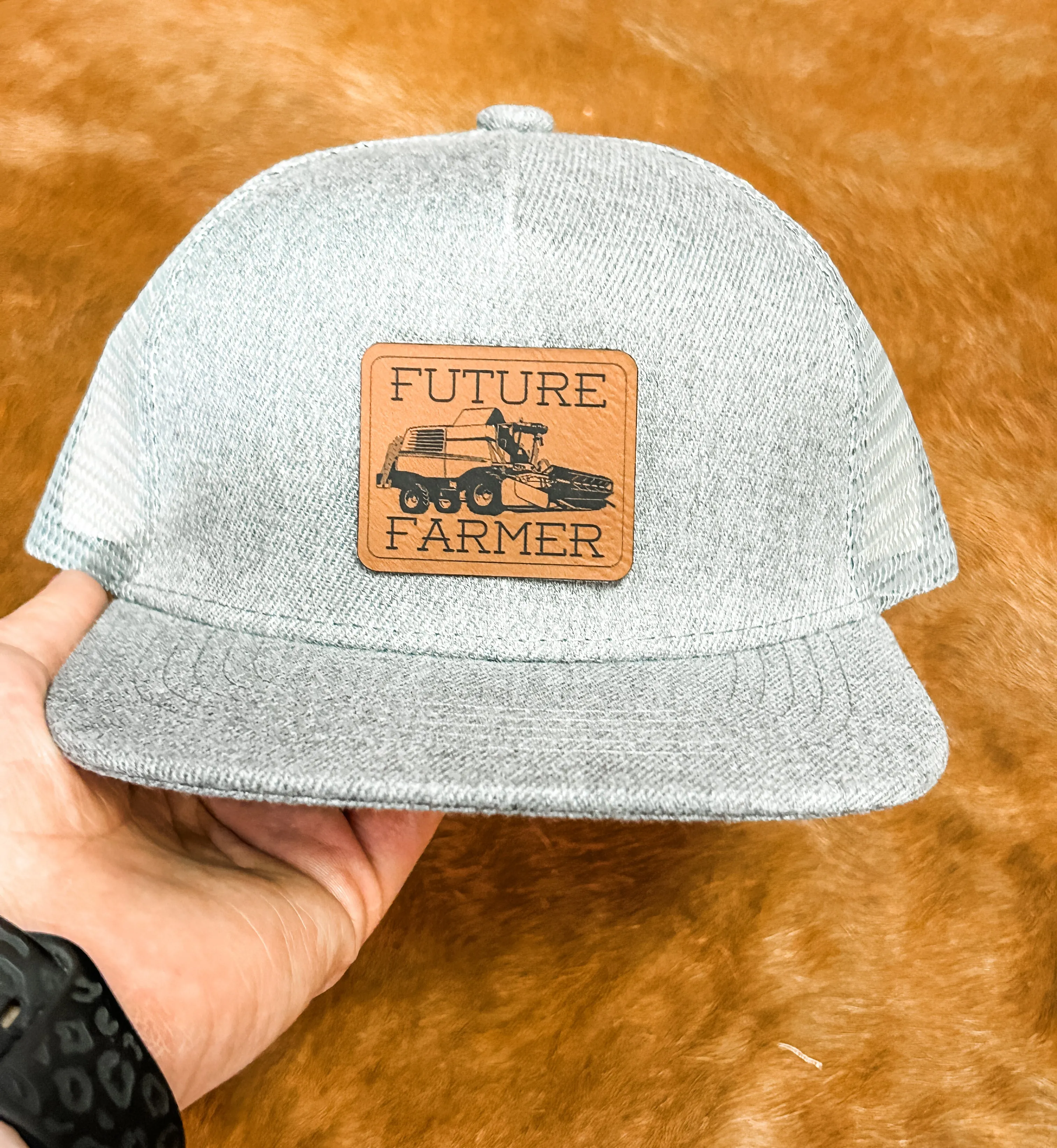 Youth Future Farmer Leather Patch Hat